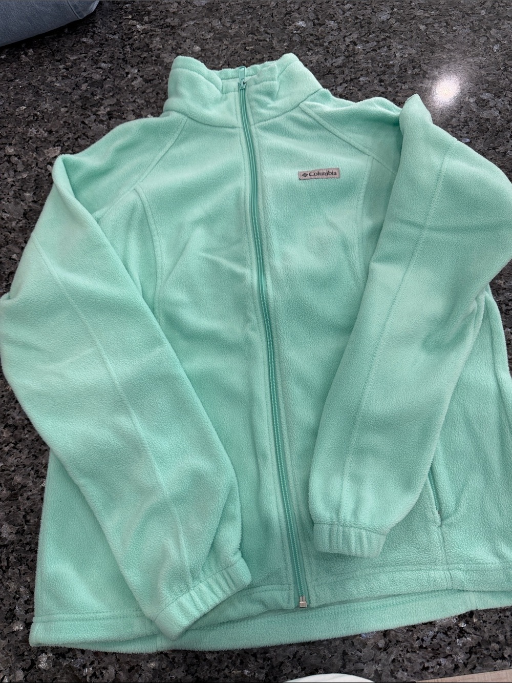 Columbia Women's Mint Green Full-Zip Fleece Jacket